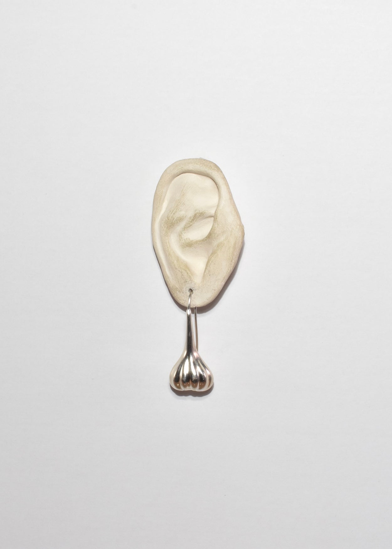 Ribbed Teardrop Earrings