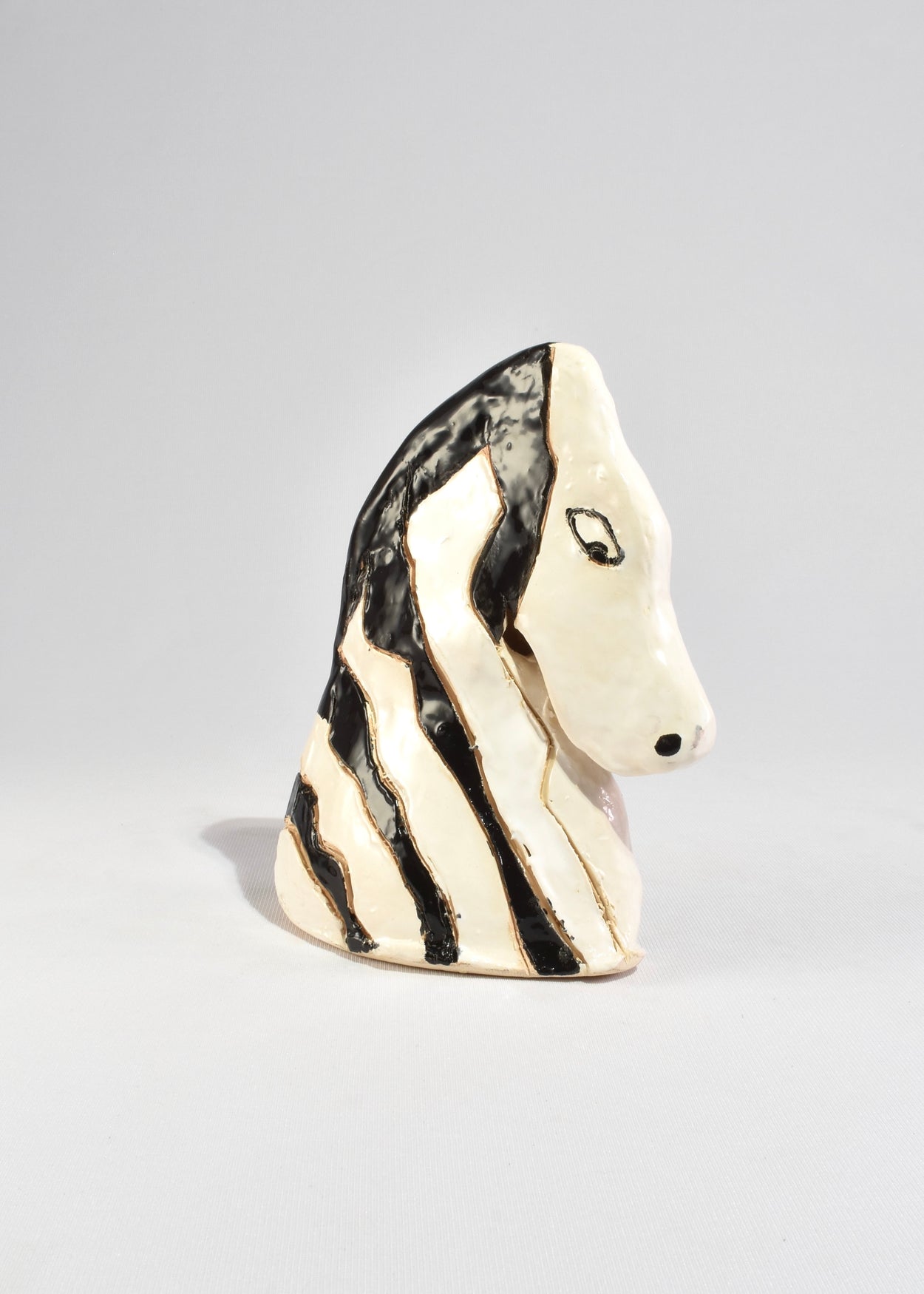 Ceramic Zebra Sculpture