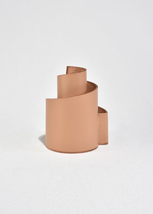 Leather Spiral Pen Stand