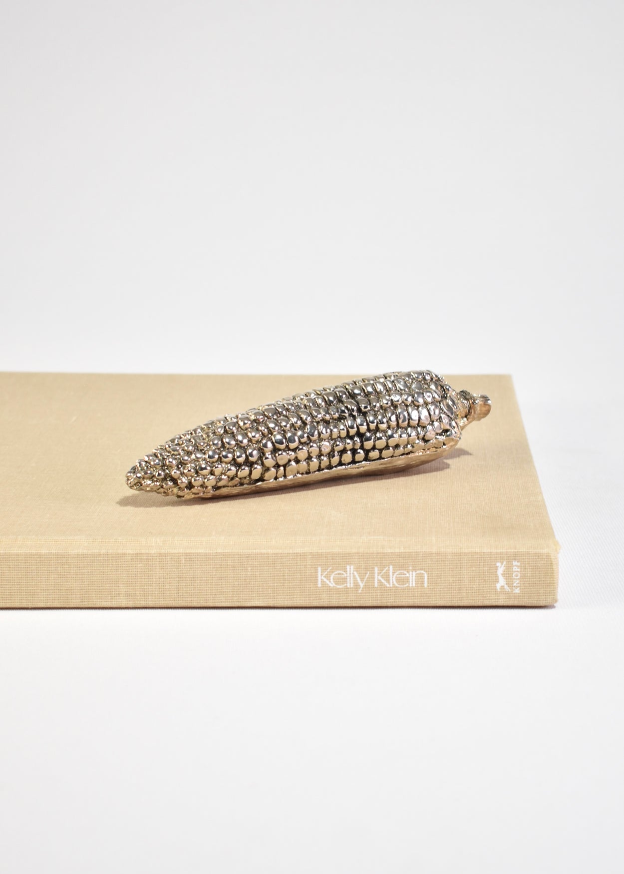 Silver Corn Sculpture
