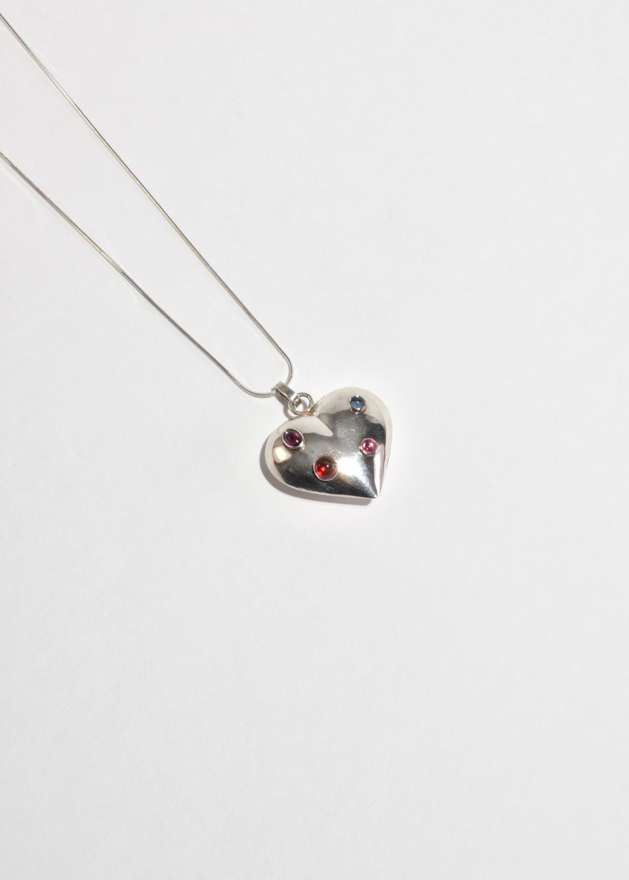 Colorful Heart Pendant Necklace