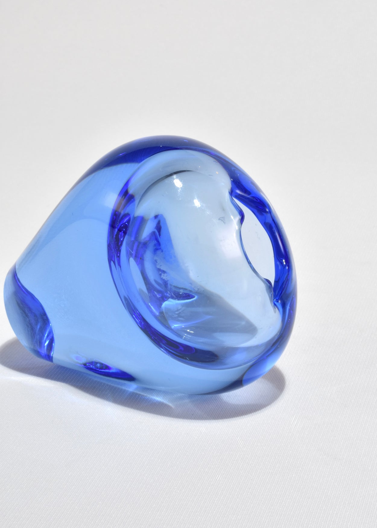 Blue Glass Bud Vase