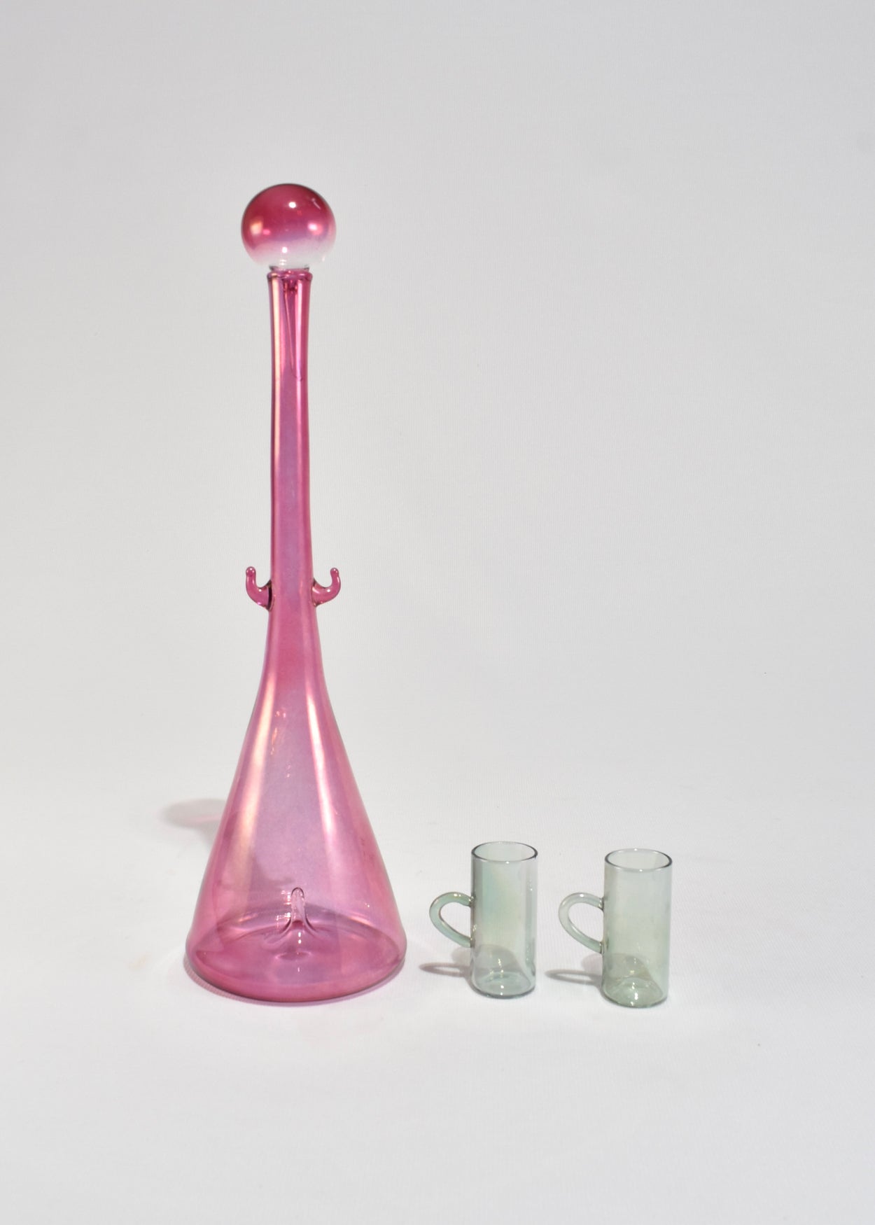 Pink Italian Decanter Set