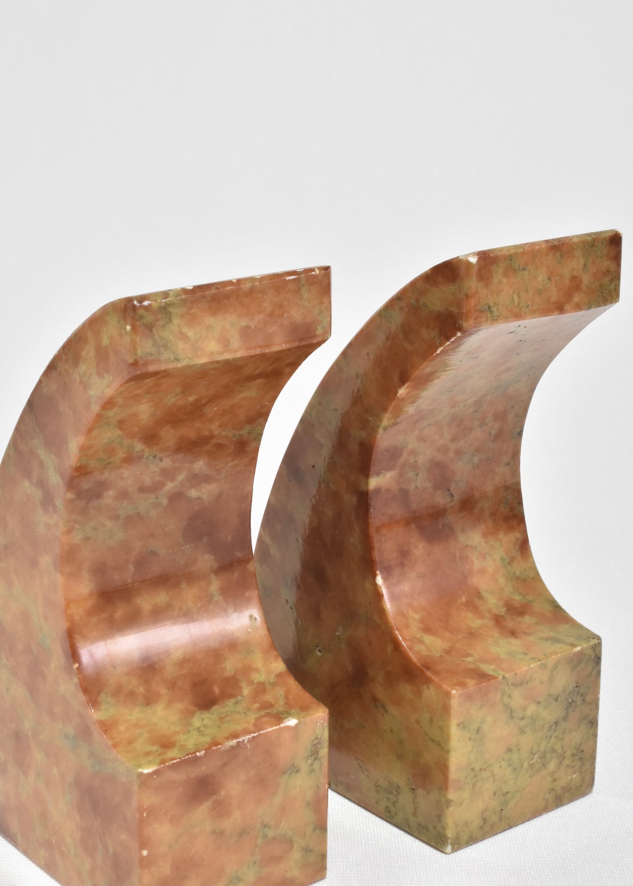 Curved Stone Bookends