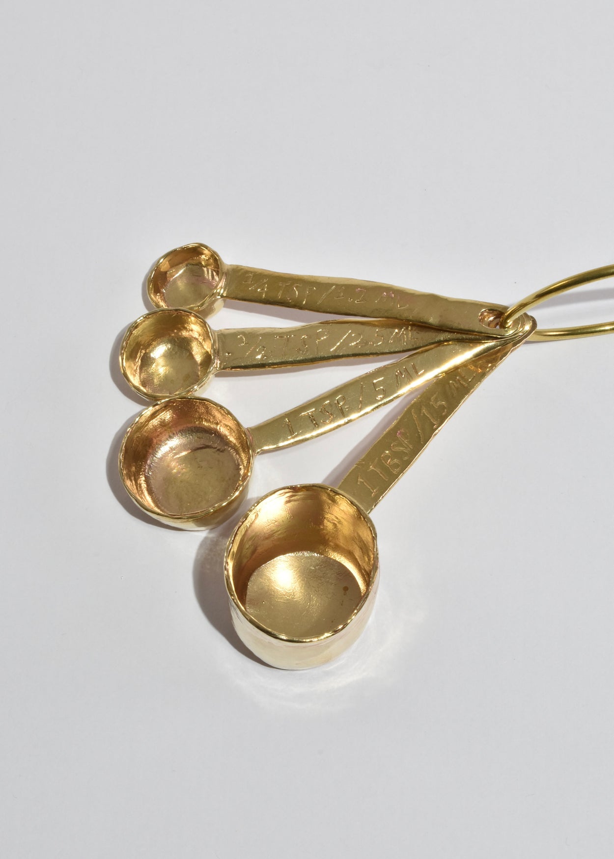 Brass Tablespoon Measuring Spoon Set