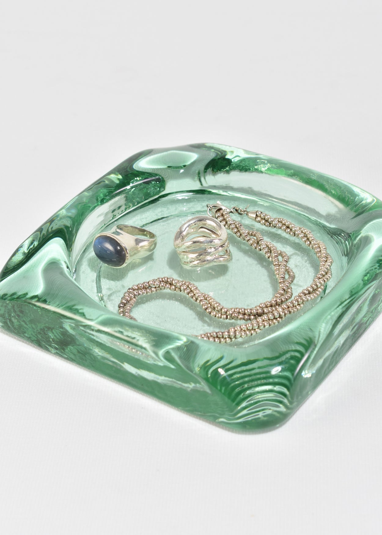 Green Glass Catchall