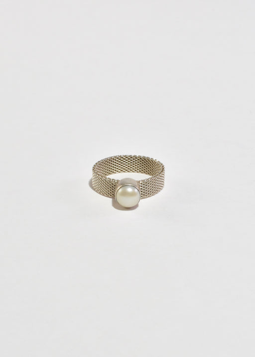 Pearl Mesh Ring