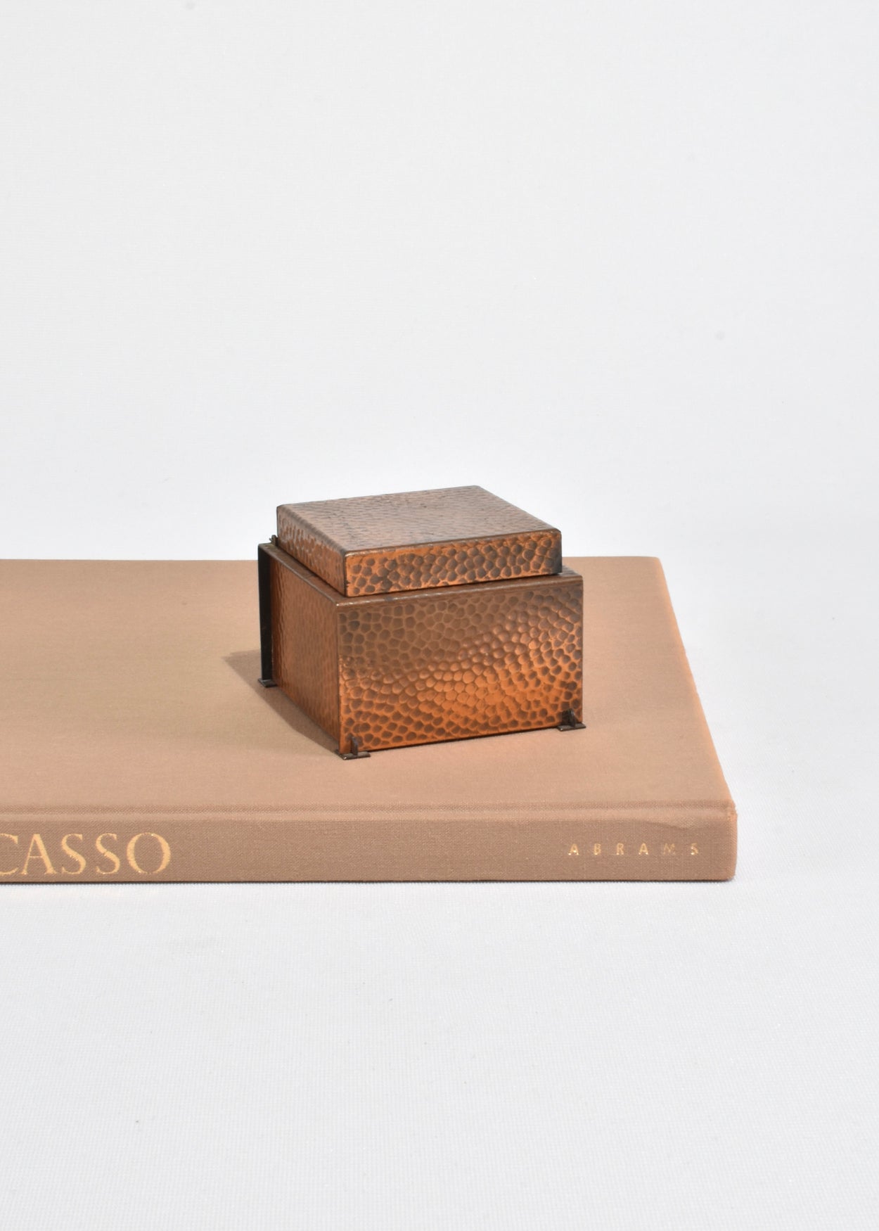 Hammered Copper Inkwell Box