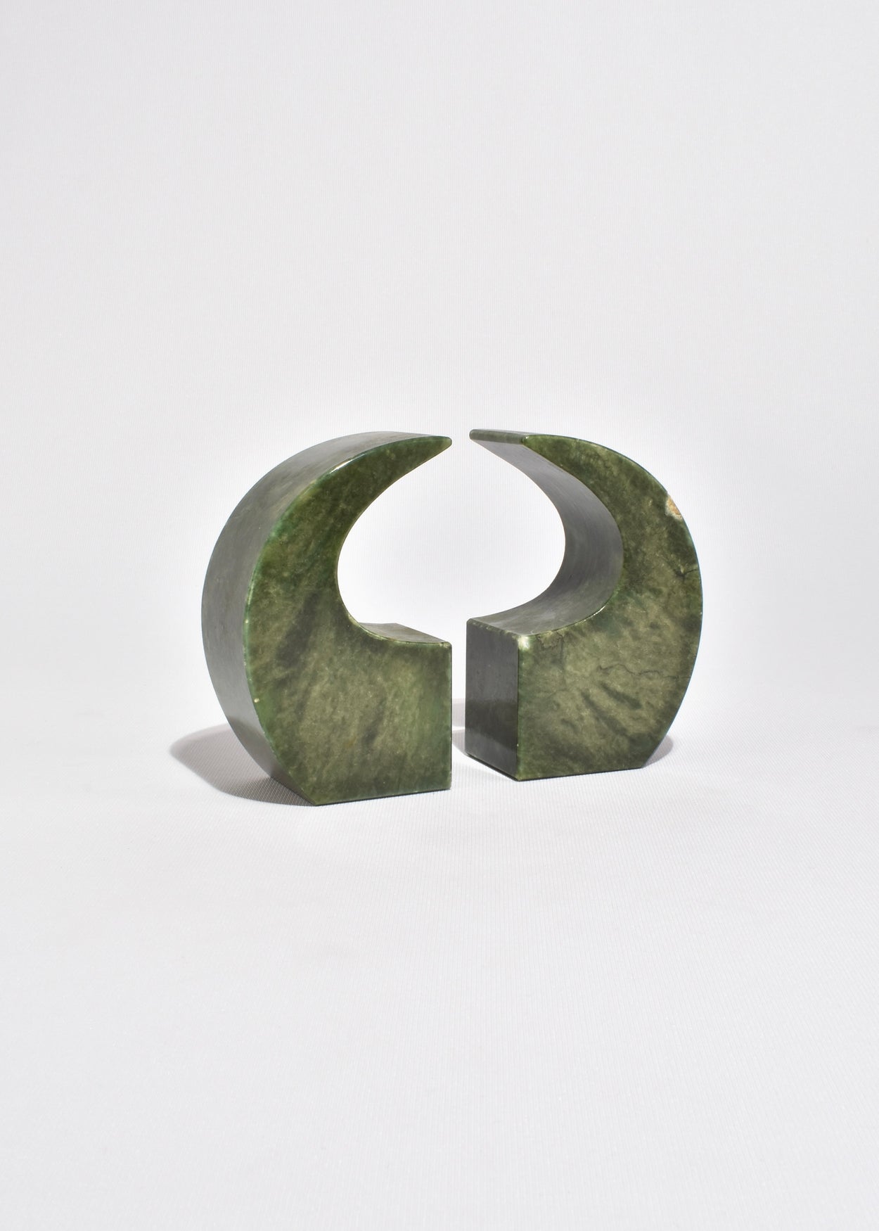 Italian Serpentine Curved Bookends