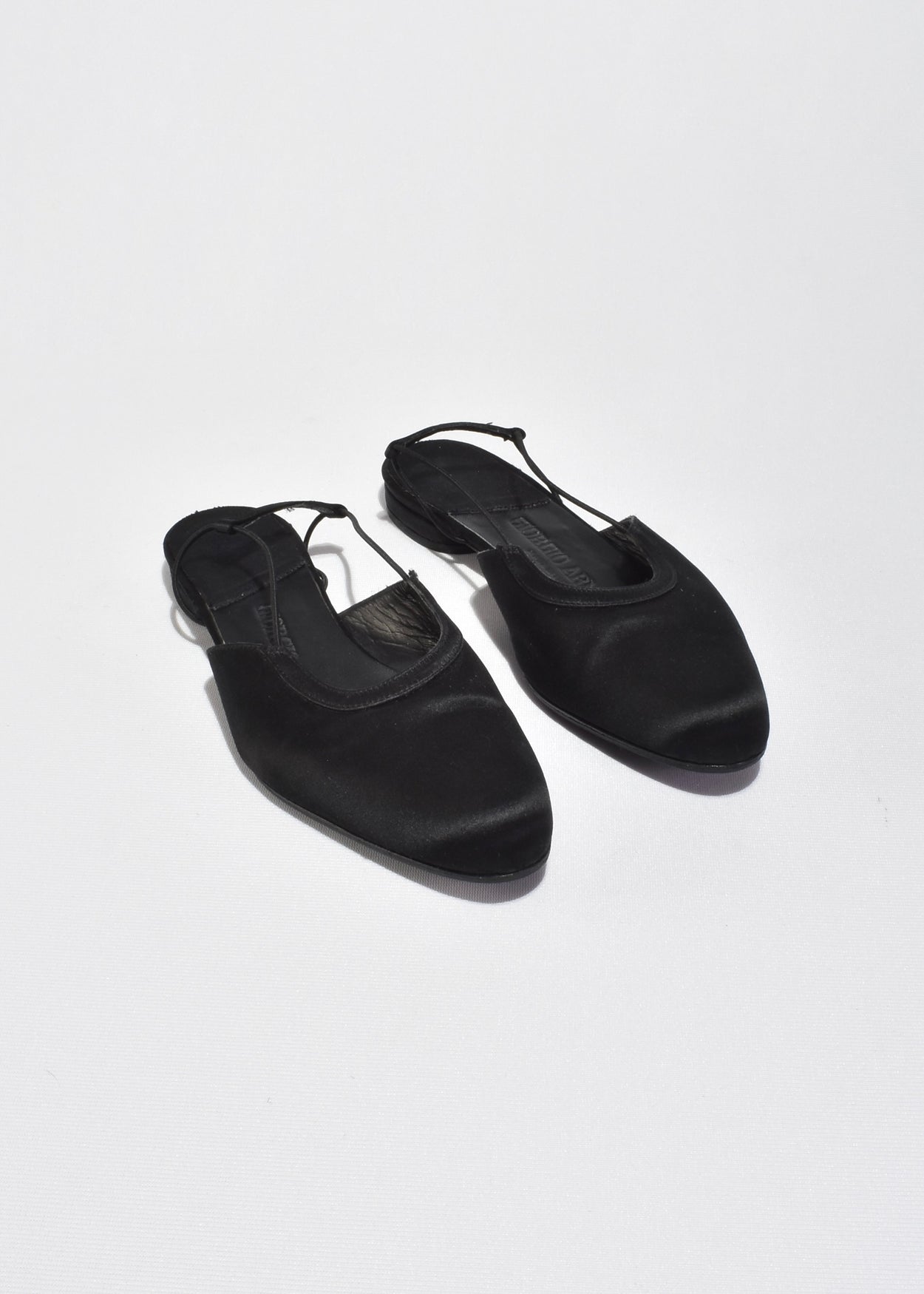 Giorgio Armani Satin Slingbacks