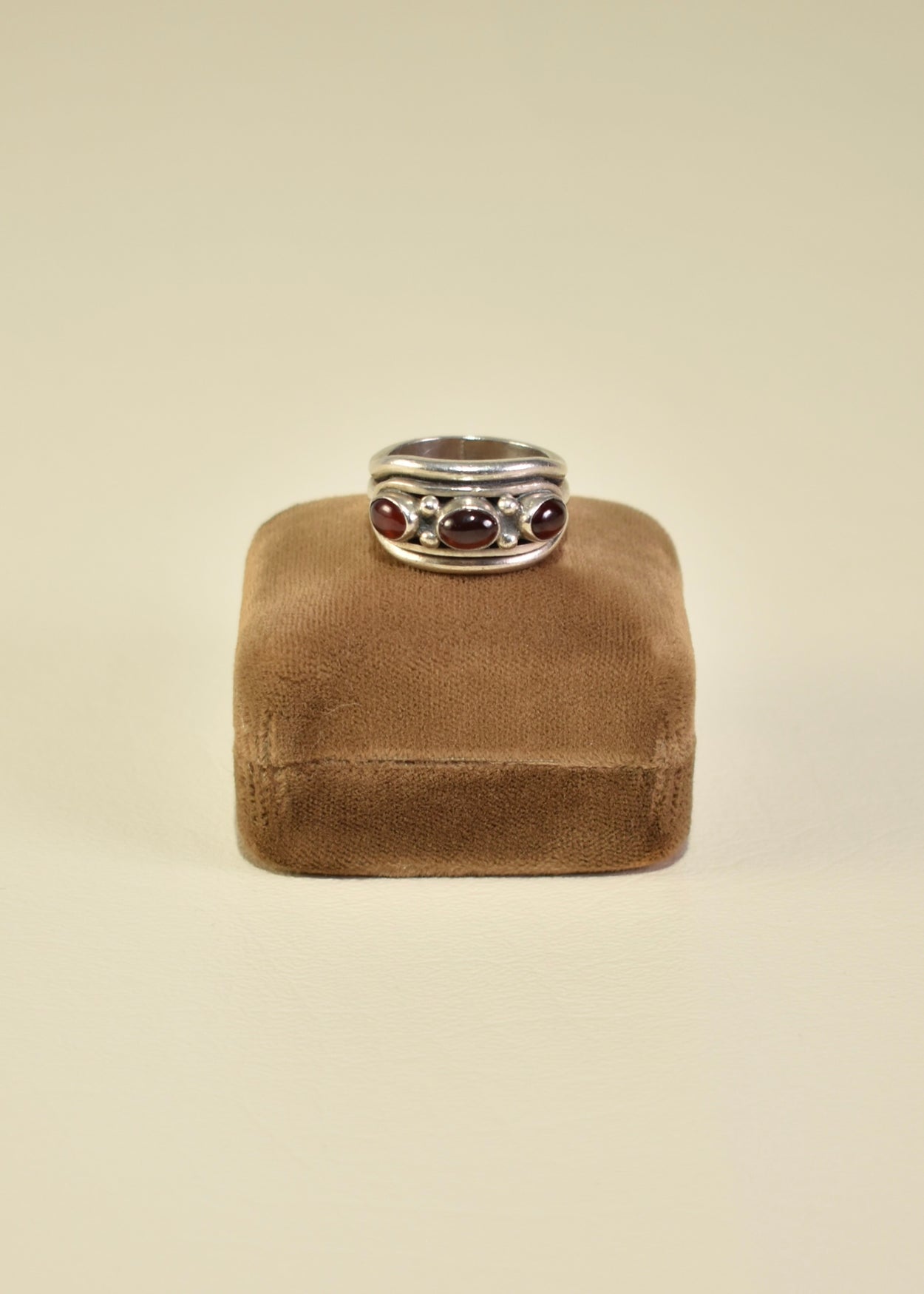 Sterling Garnet Ring
