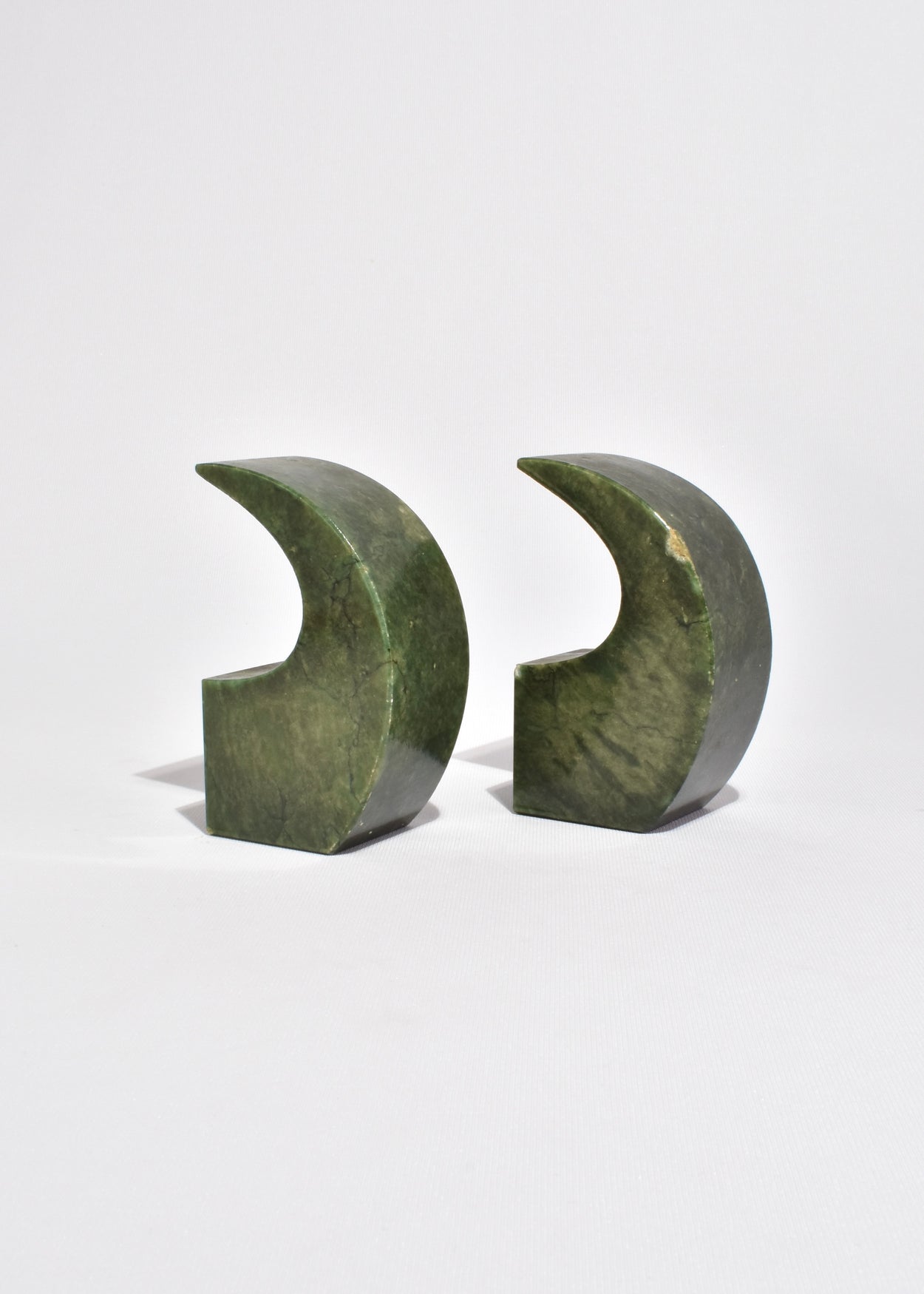 Italian Serpentine Curved Bookends