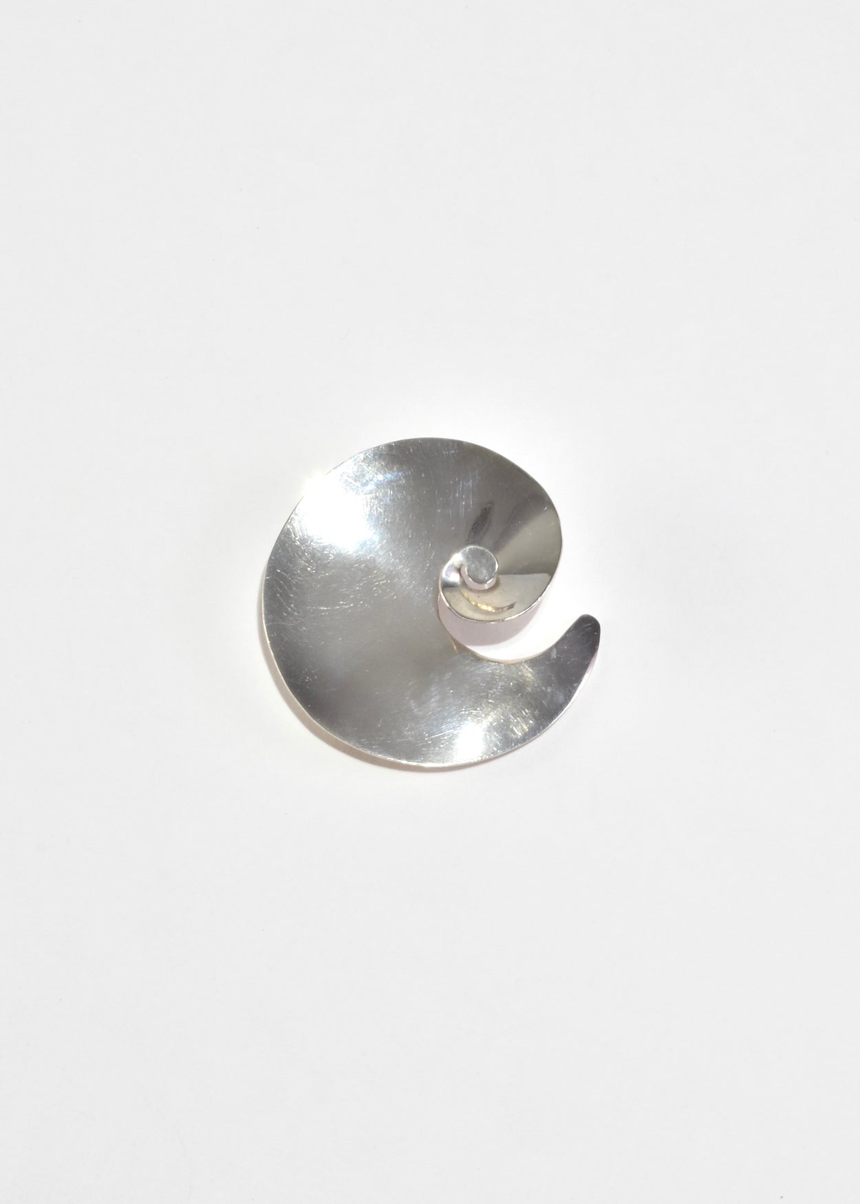 Raised Spiral Brooch