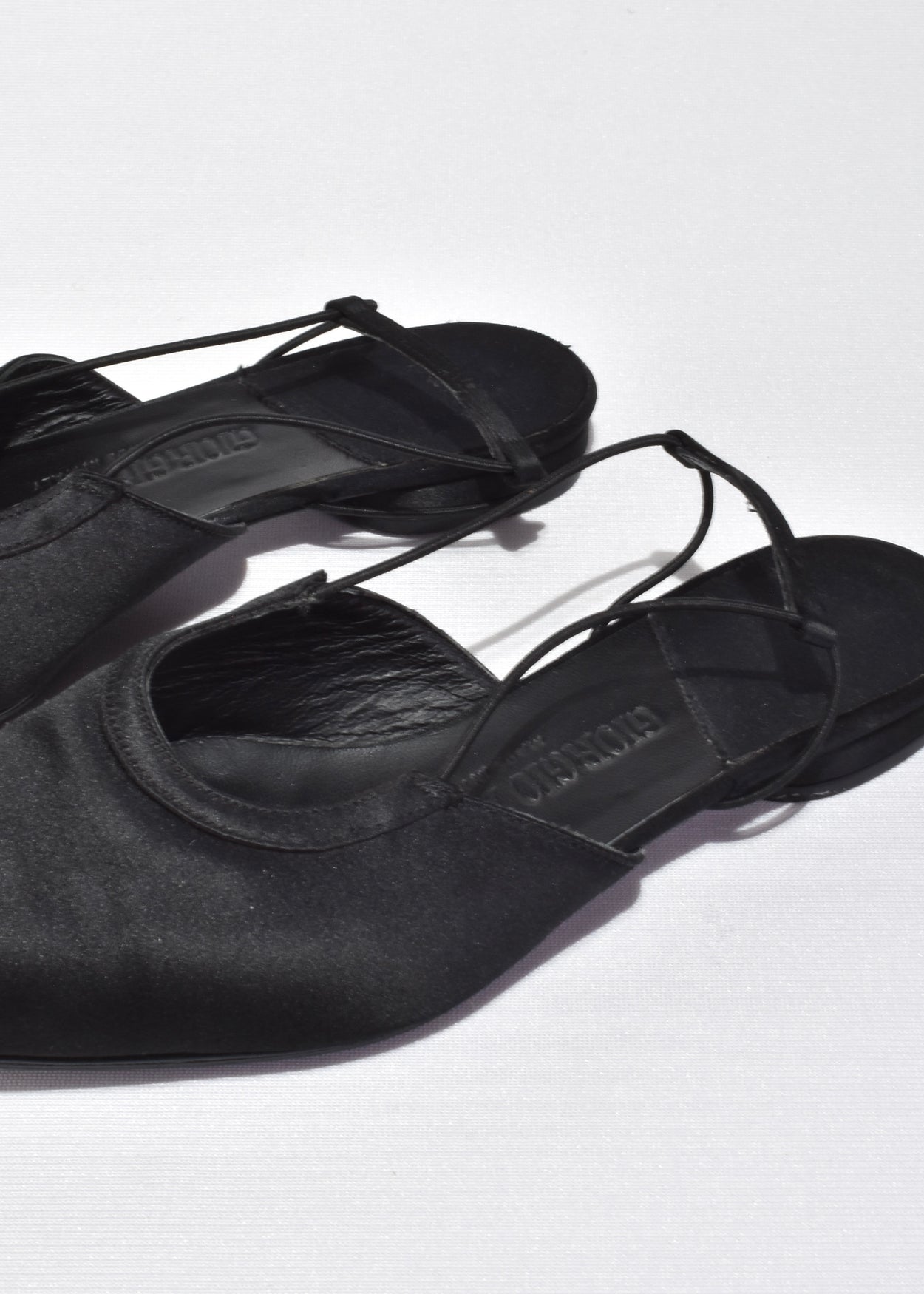 Giorgio Armani Satin Slingbacks