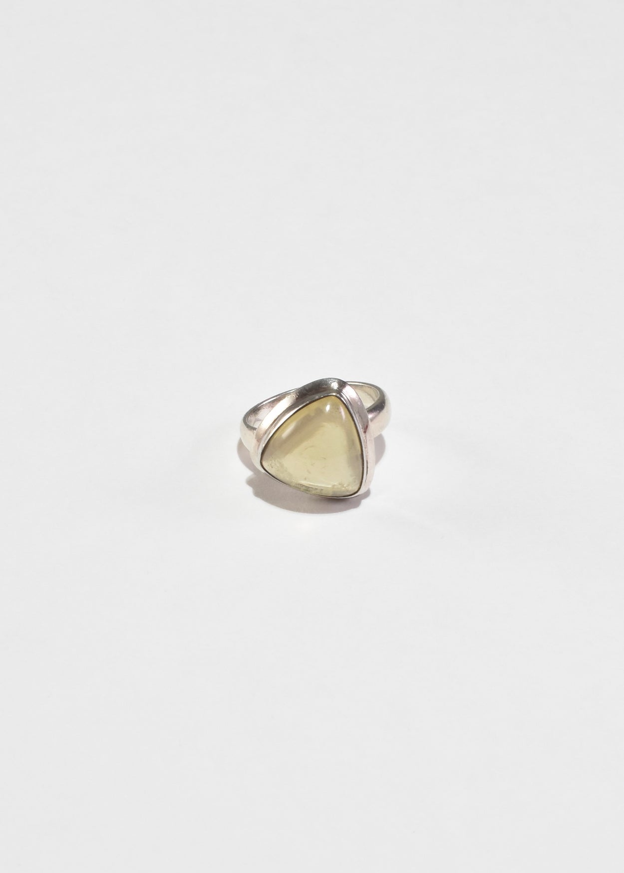 Citrine Triangle Ring