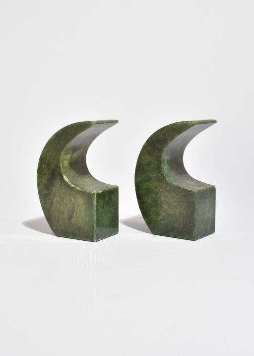 Italian Serpentine Curved Bookends