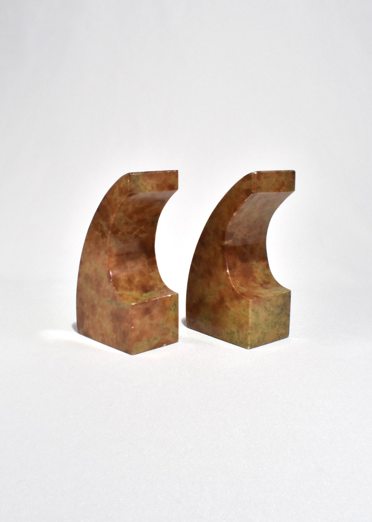 Curved Stone Bookends