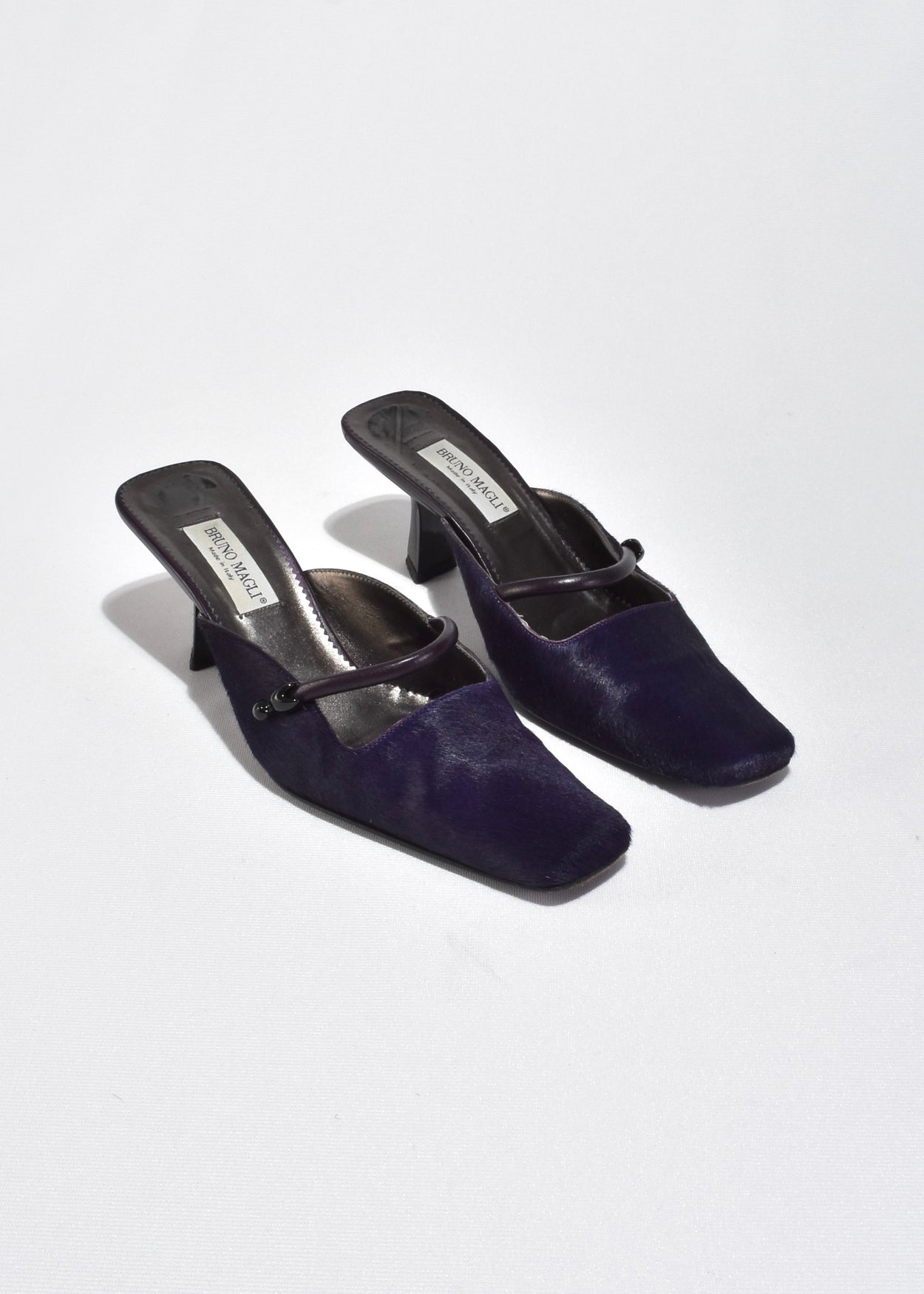 Pony Hair Italian Mules