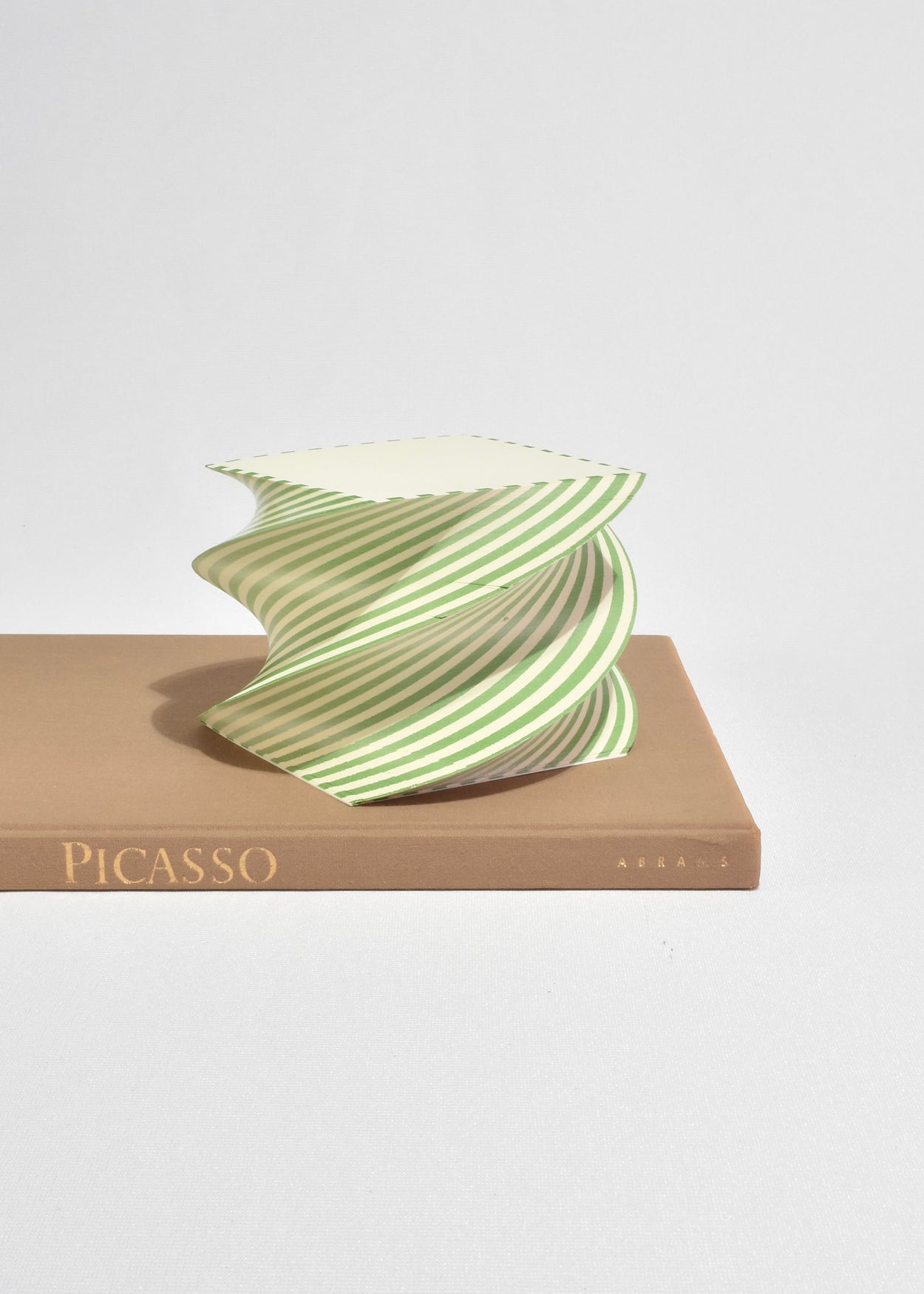 Dash Stripe Green Spiral Pad