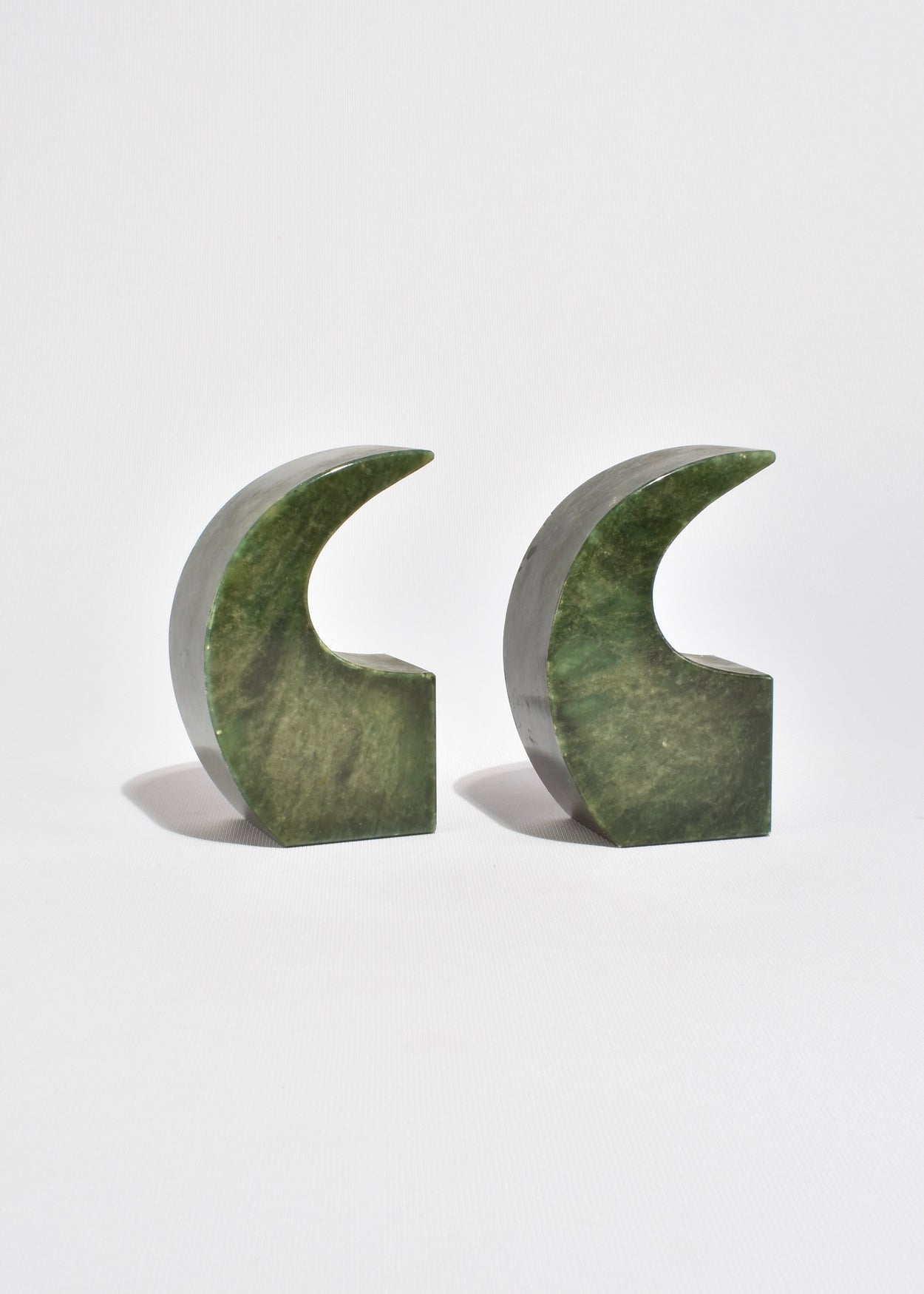 Italian Serpentine Curved Bookends