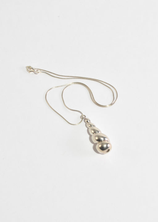 Sterling Twist Pendant Necklace