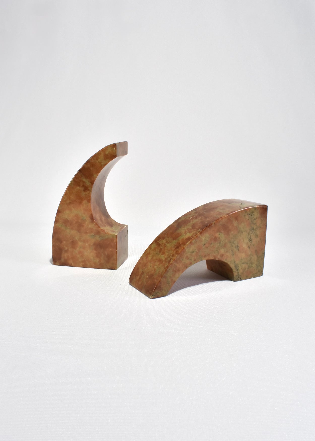 Curved Stone Bookends