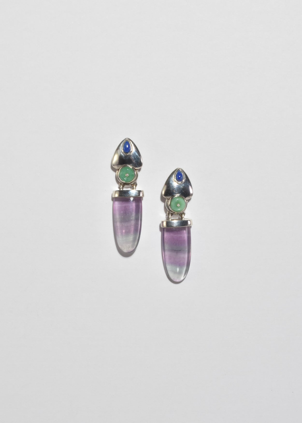 Lapis Aventurine Fluorite Earrings