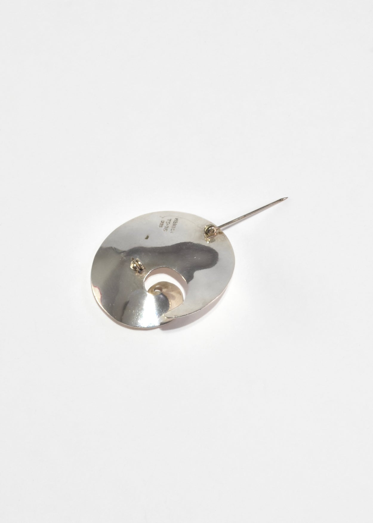 Raised Spiral Brooch