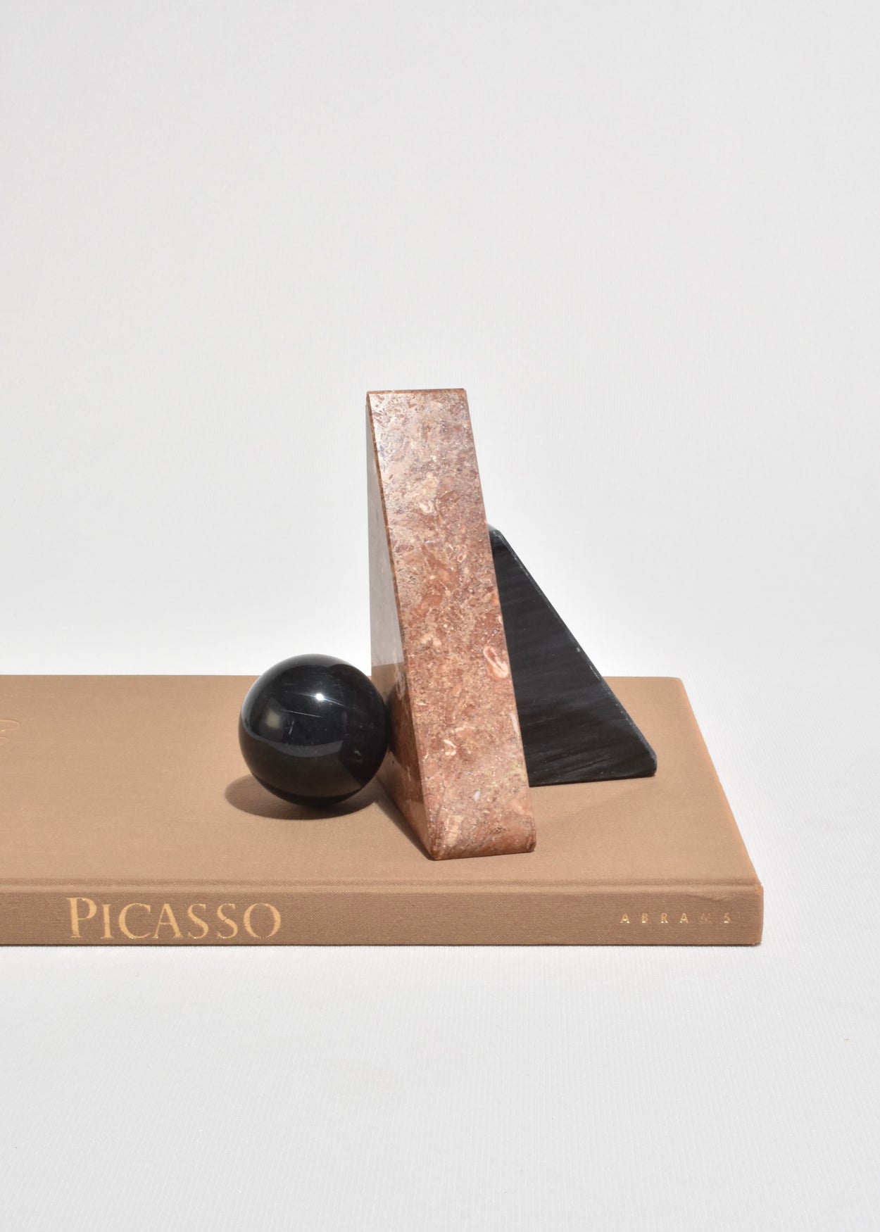 Geometric Stone Bookends