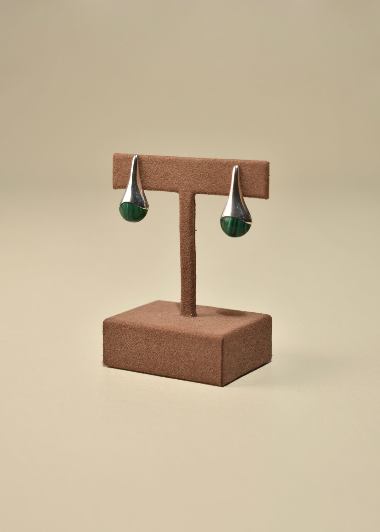 Malachite Teardrop Earrings