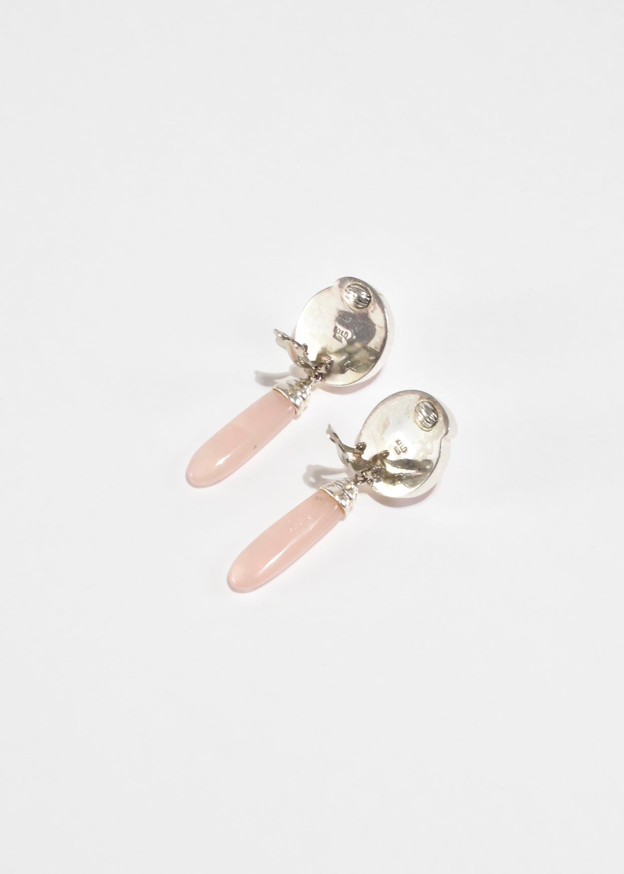 Rose Quartz Statement Earrings