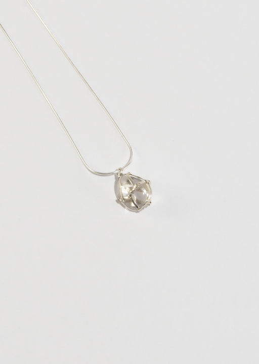 Caged Quartz Pendant Necklace