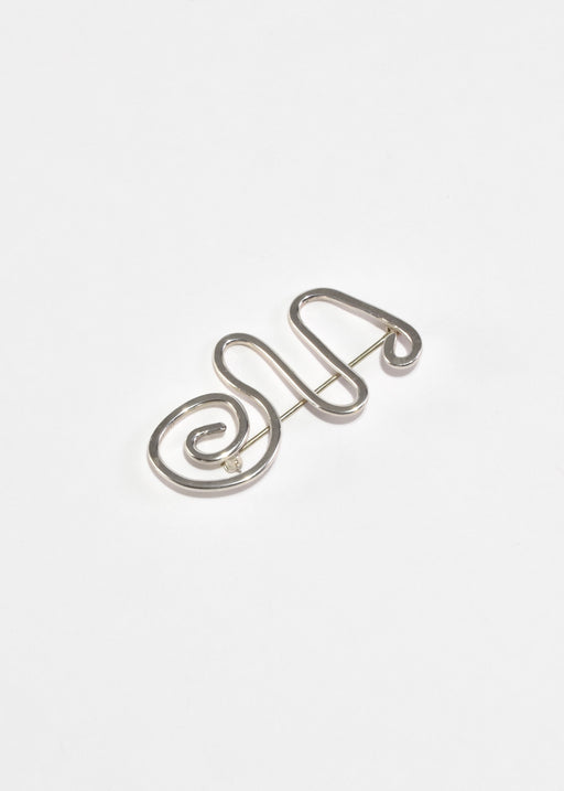 Sterling Abstract Brooch