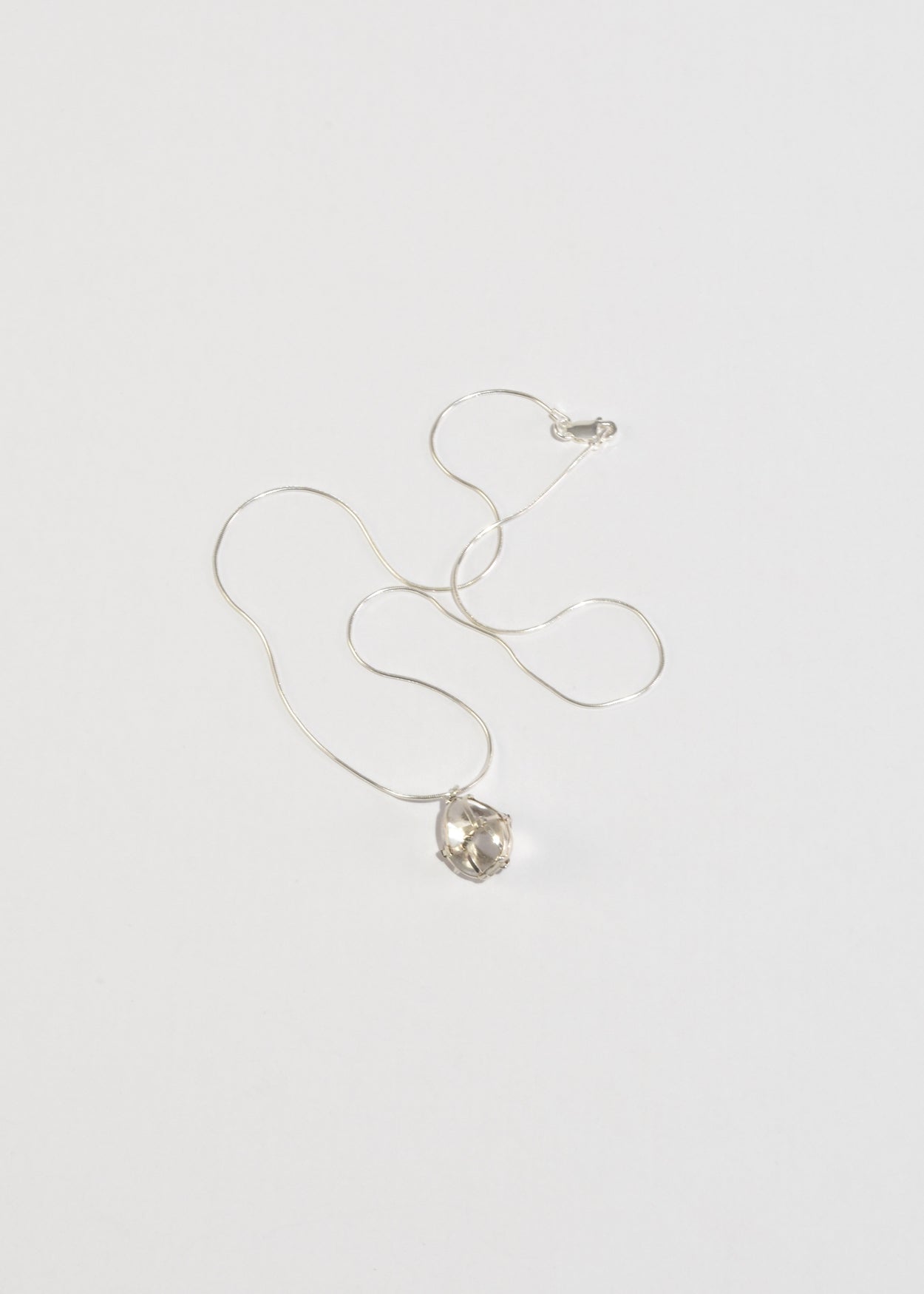 Caged Quartz Pendant Necklace