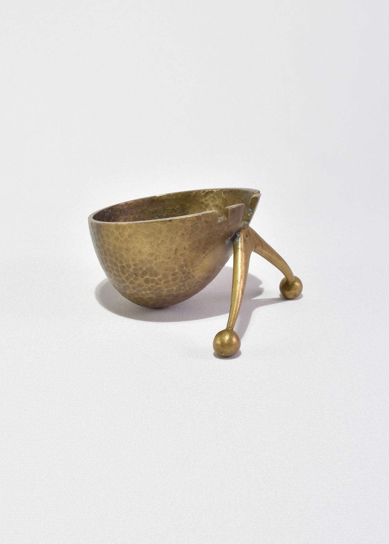 Modernist Brass Ashtray