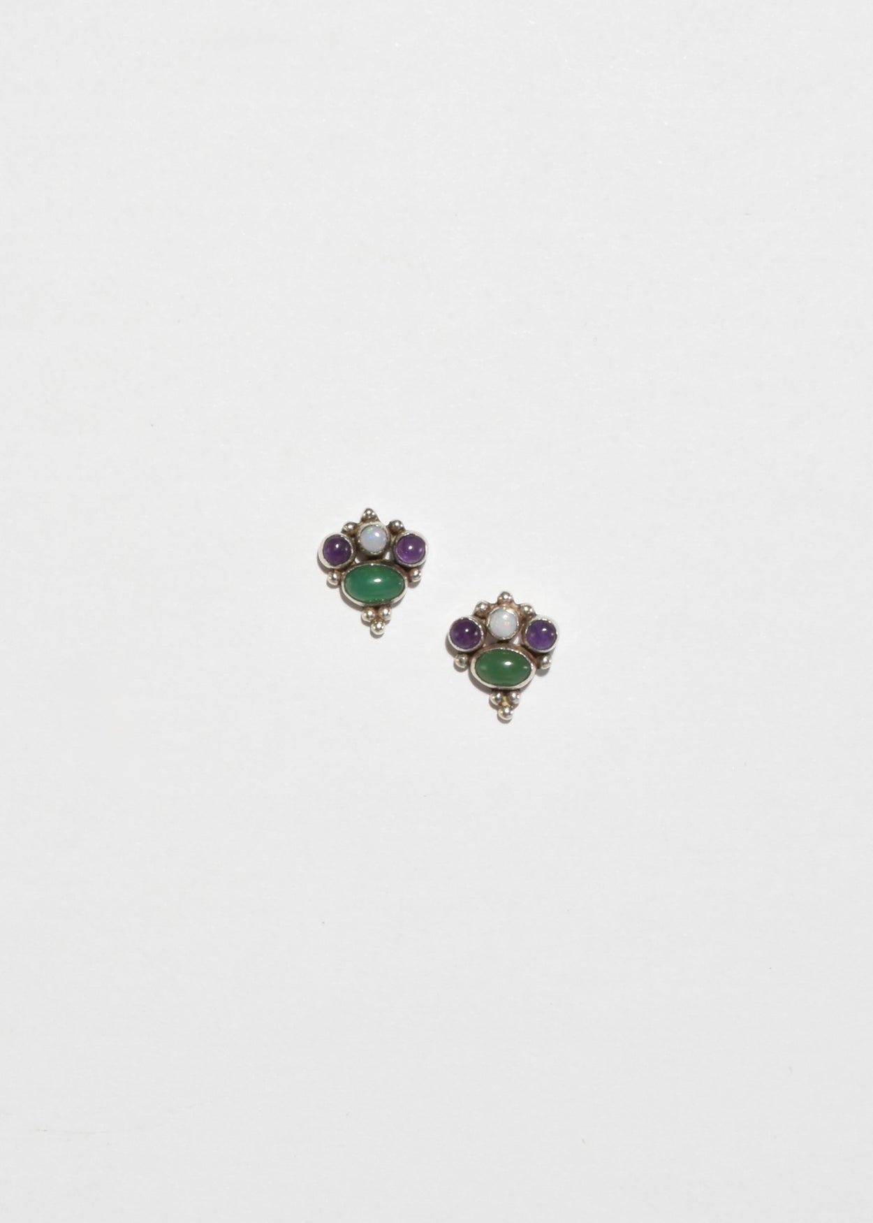 Stone Cluster Earrings