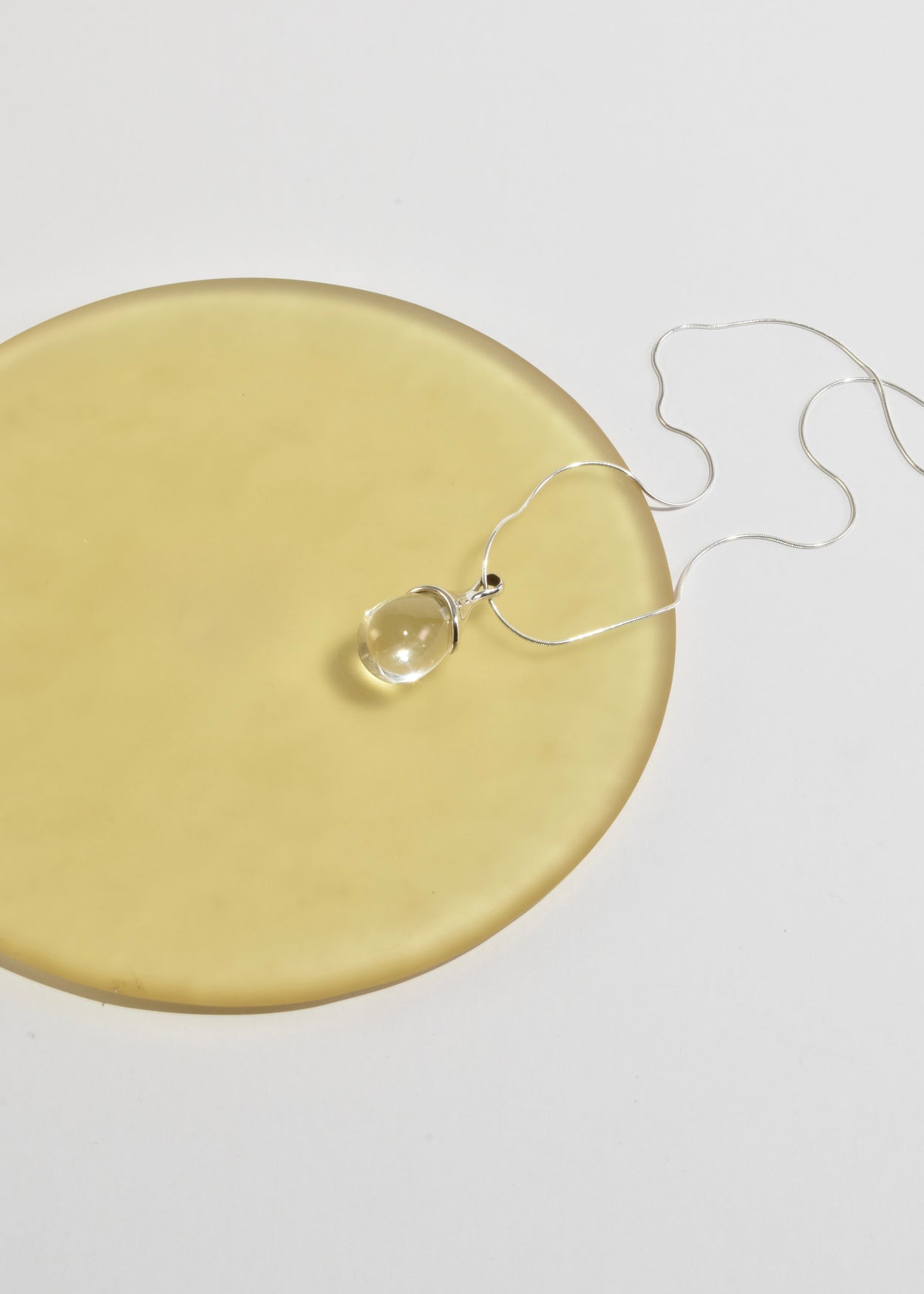 Crystal Teardrop Pendant Necklace