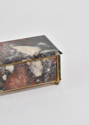 Red Rhodonite Jewelry Box