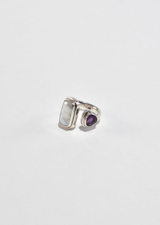 Amethyst Pearl Ring