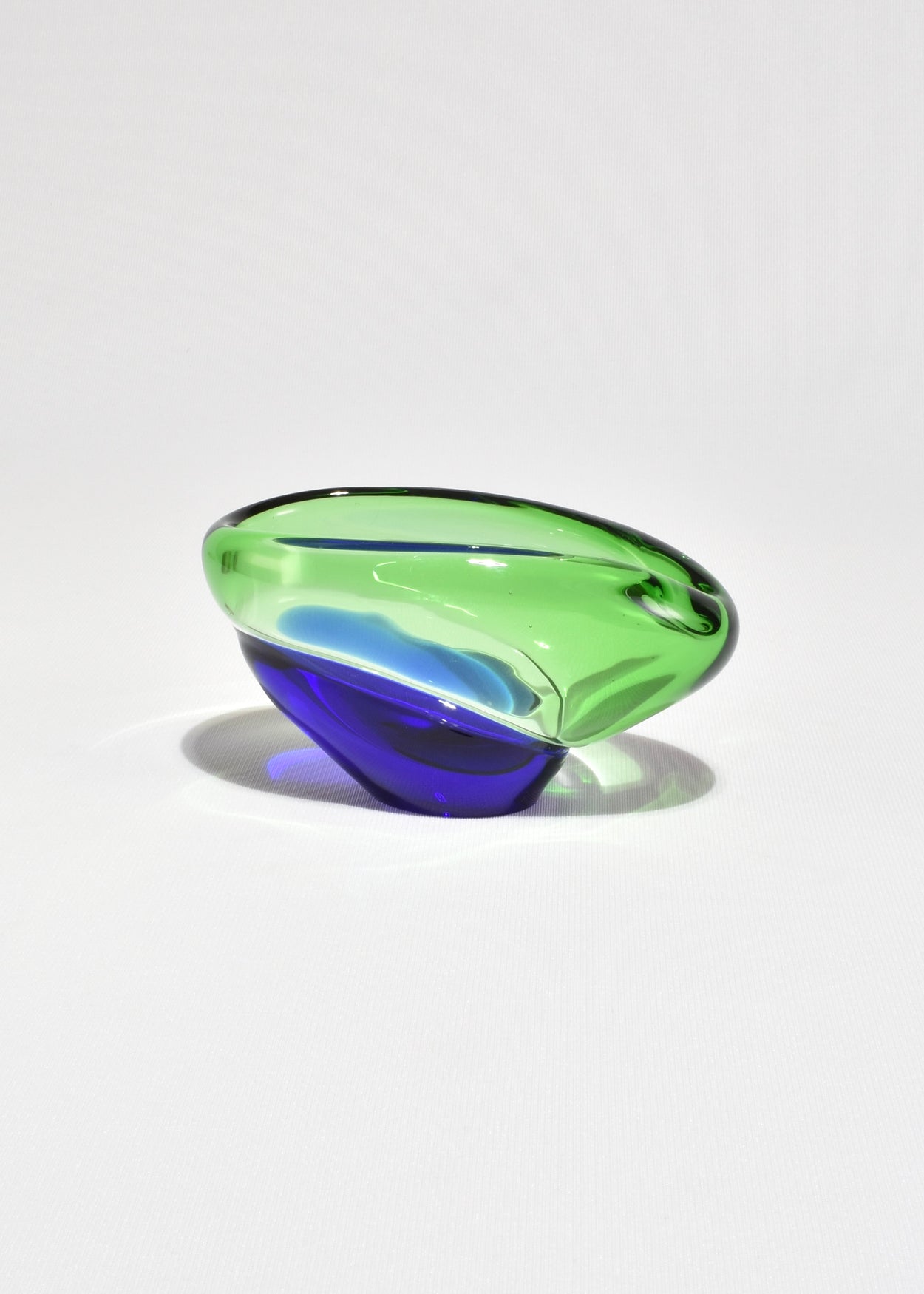 Green and Blue Glass Bowl