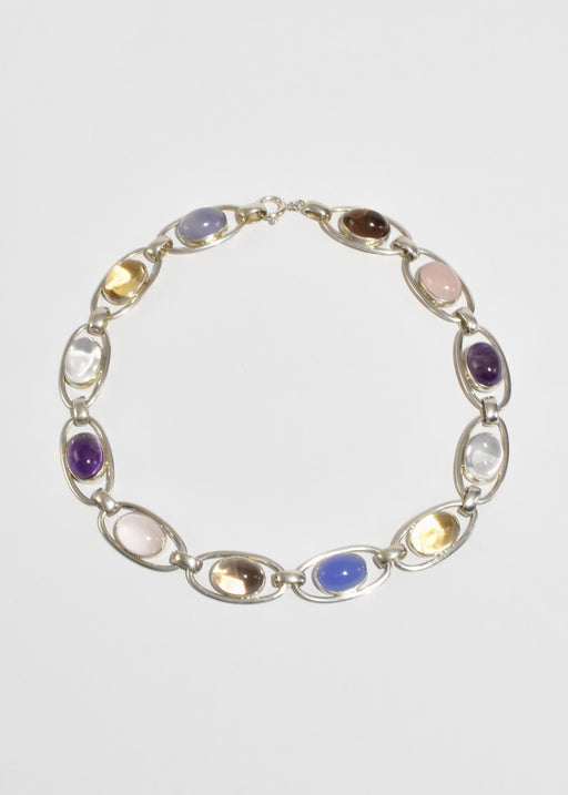 Multi Stone Collar Necklace