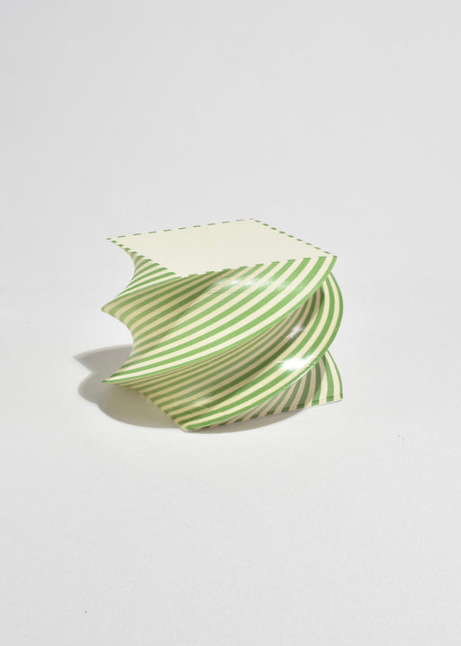 Dash Stripe Green Spiral Pad