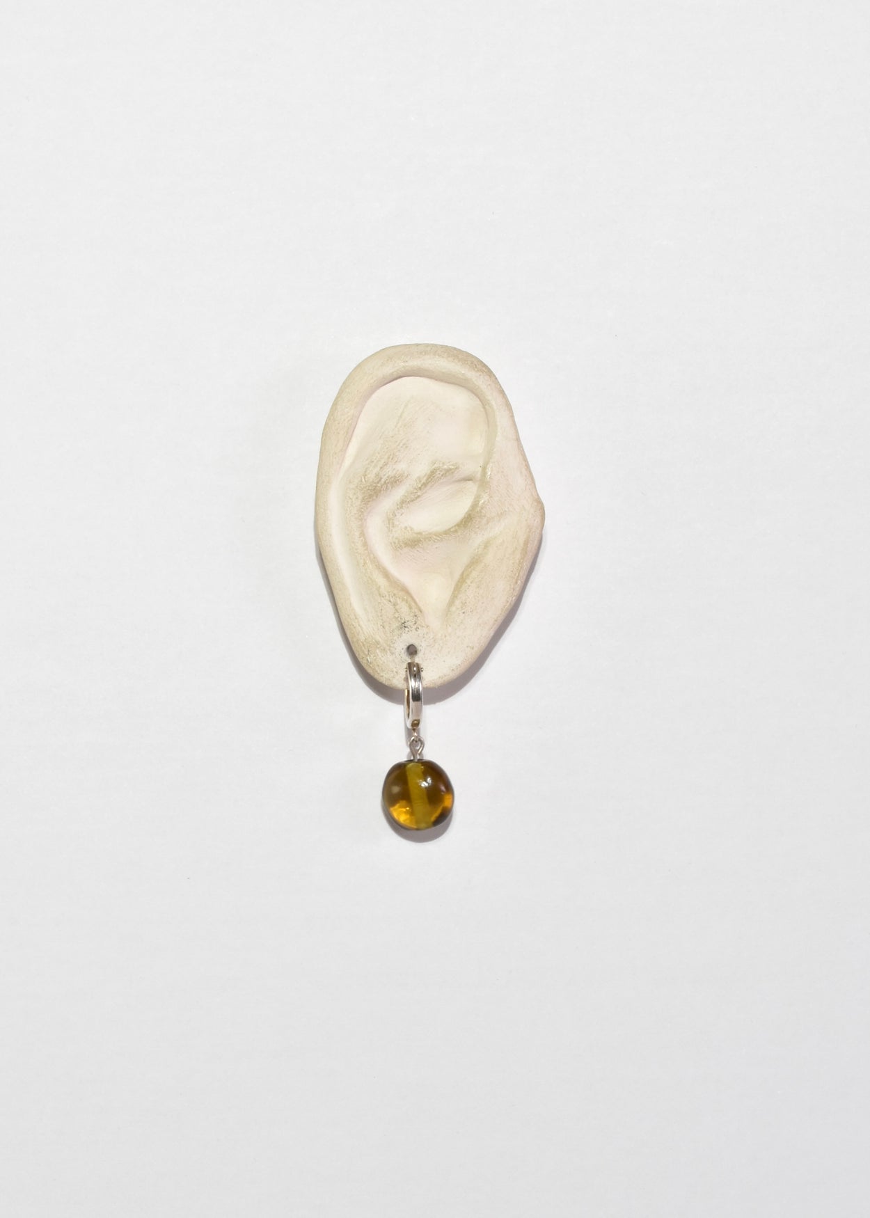 Topaz Glass Hoop Earrings