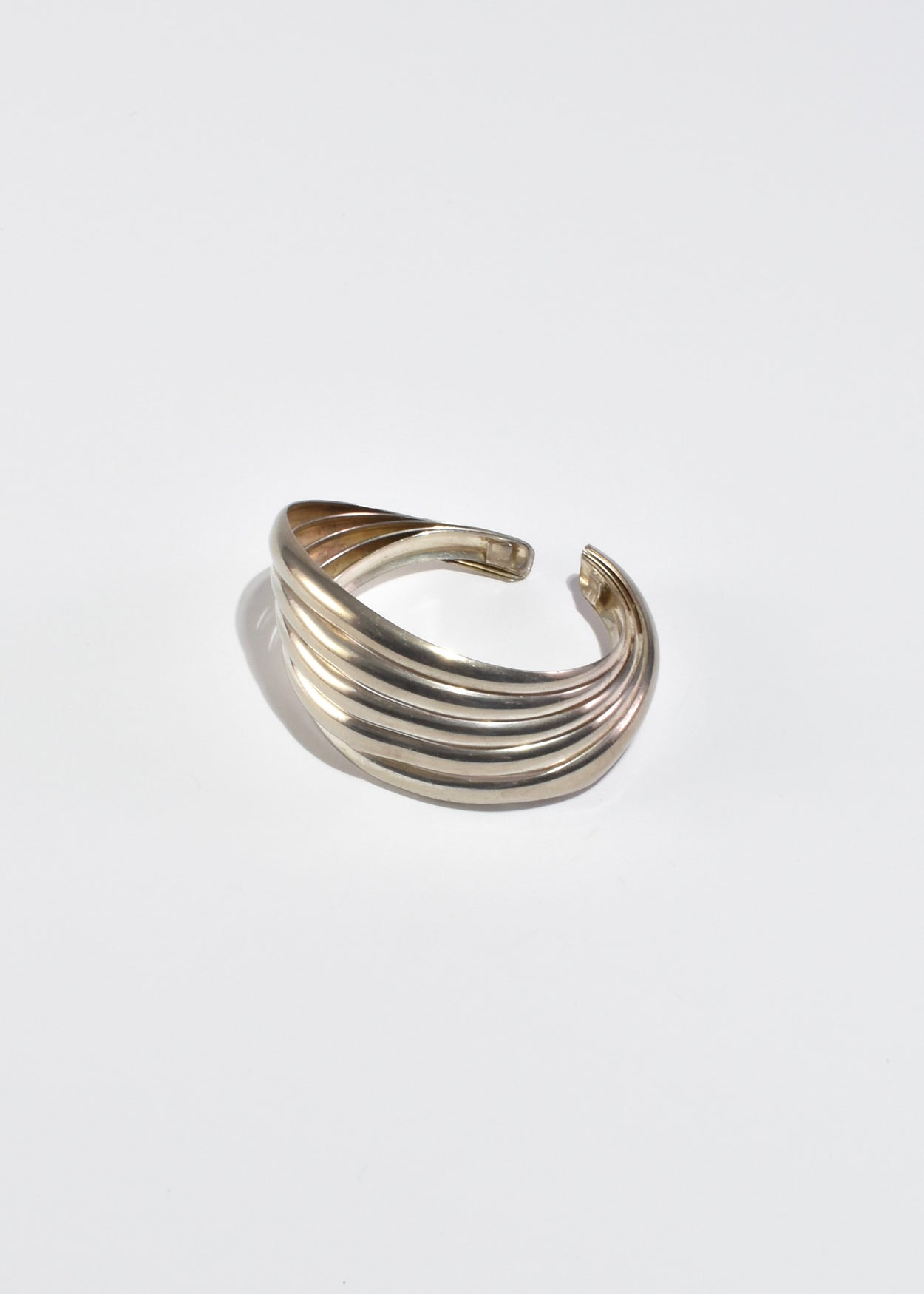 Italian Ribbed Cuff Bracelet