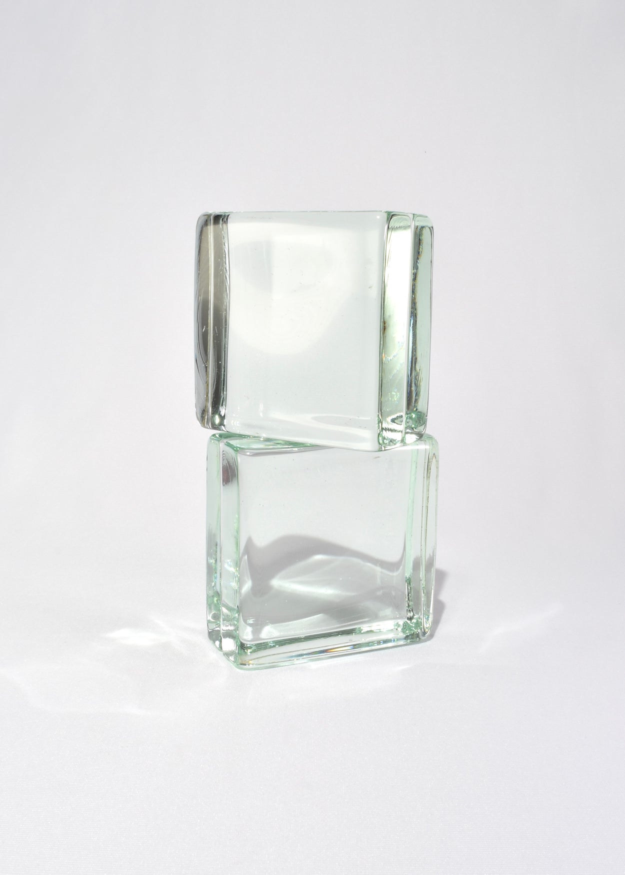 Square Glass Bookends