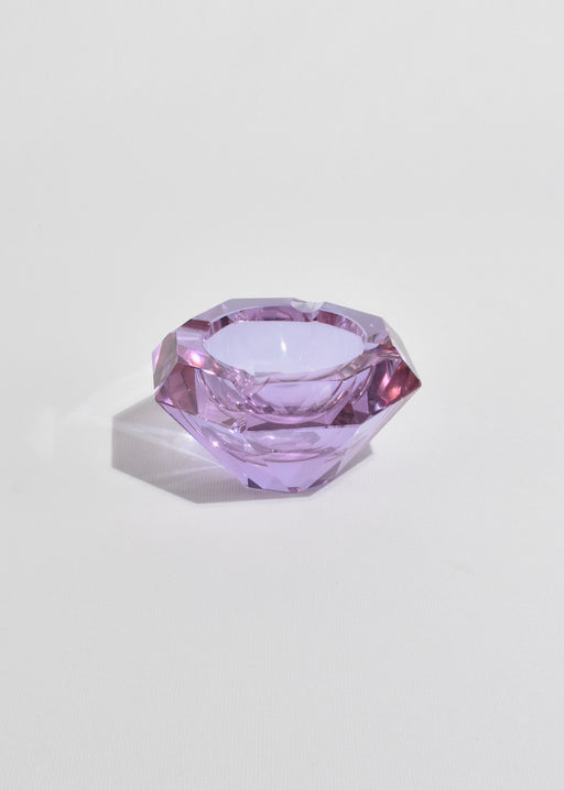 Faceted Lilac Glass Catchall