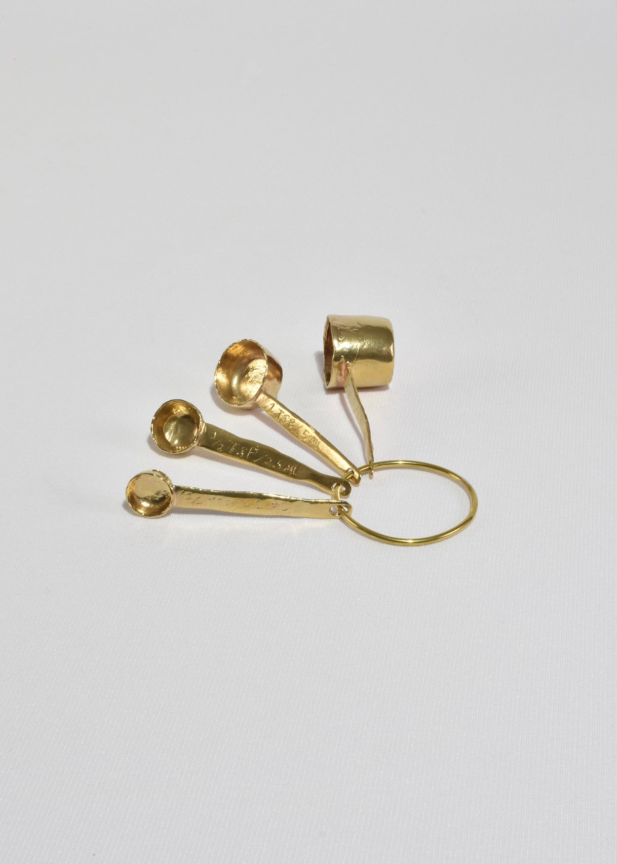 Brass Tablespoon Measuring Spoon Set