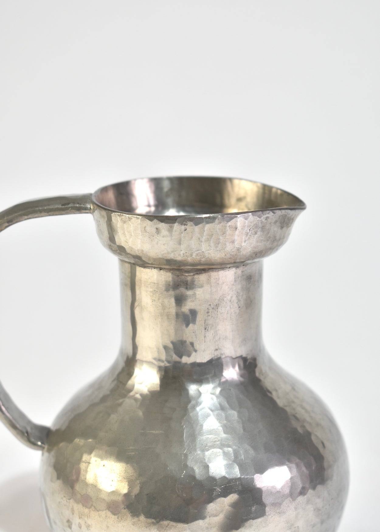 Hammered Pewter Pitcher