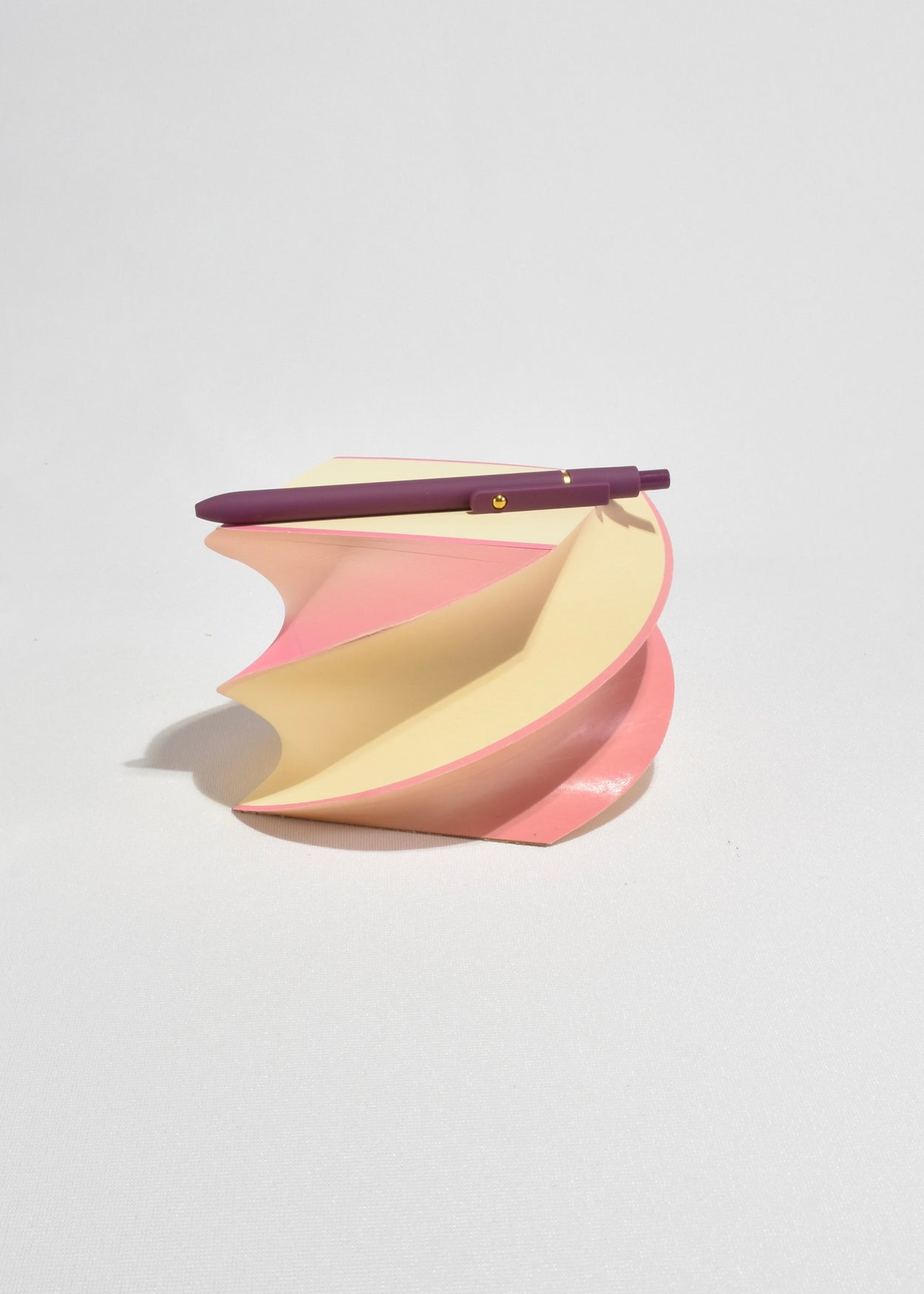 Borders Amo Pink & Ecru Spiral Pad