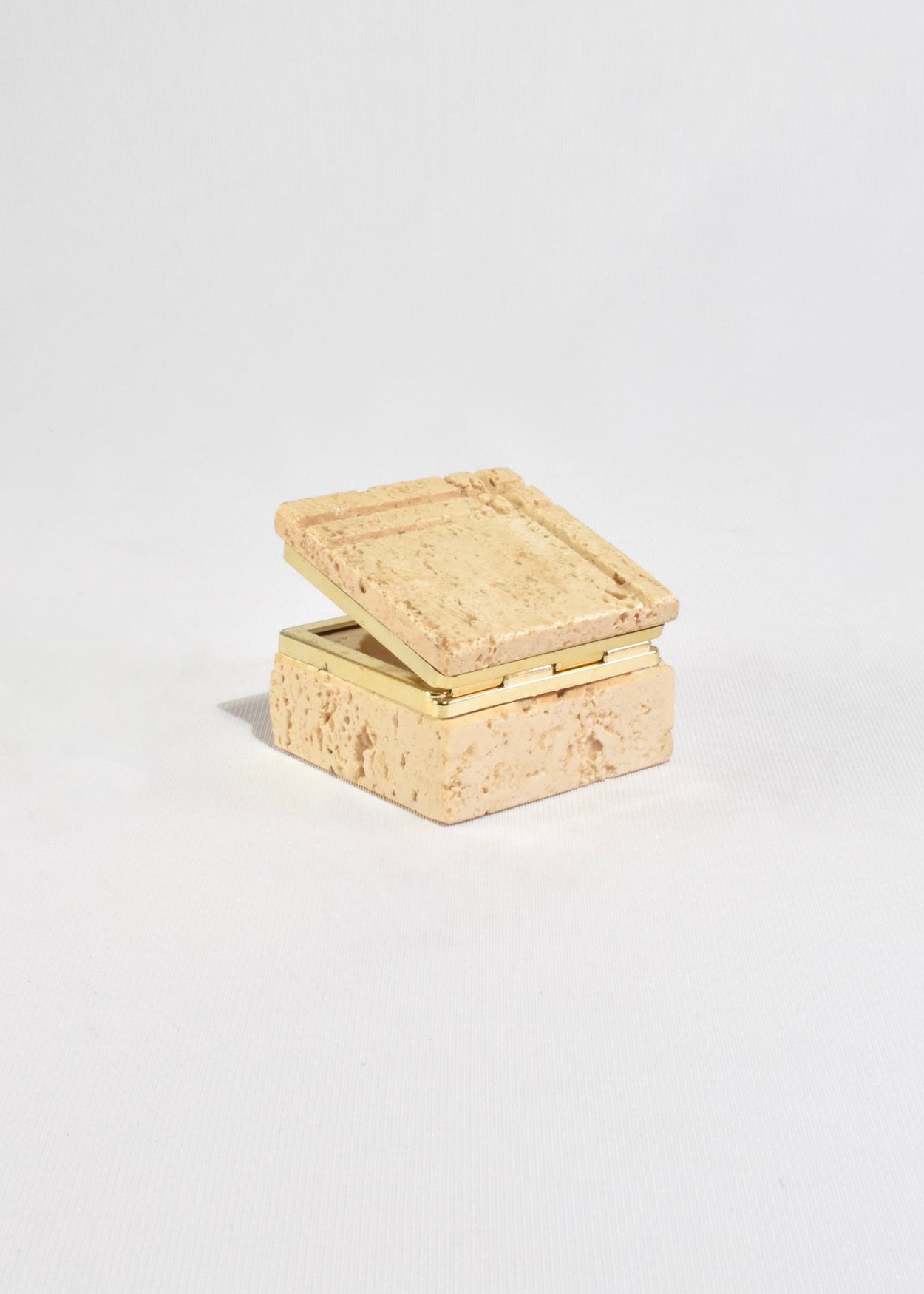 Travertine Hinged Box